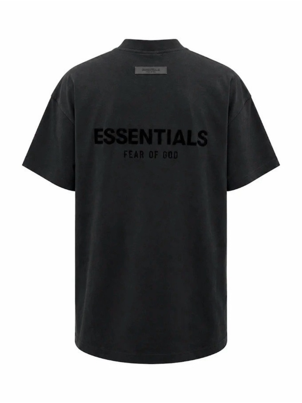 Fear of God ESSENTIALS Black Logo Short Sleeve Tee M